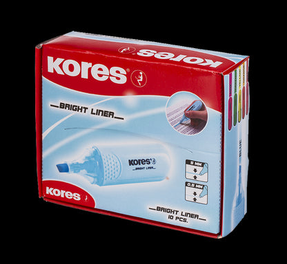 Text marker KORES BRIGHT LINER, blue