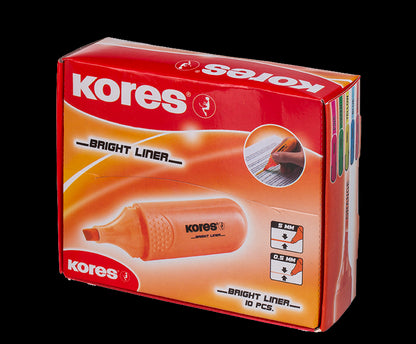 Text marker KORES BRIGHT LINER, orange