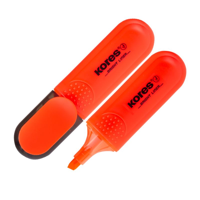 Text marker KORES BRIGHT LINER, orange