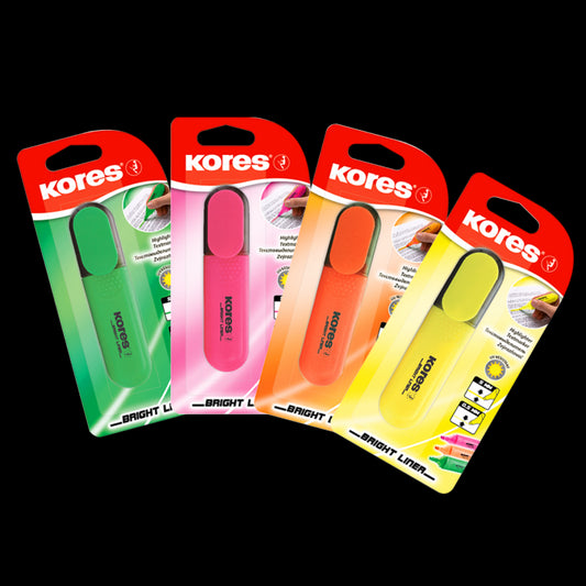 Text marker KORES BRIGHT LINER, green