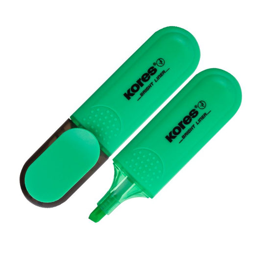 Text marker KORES BRIGHT LINER, green
