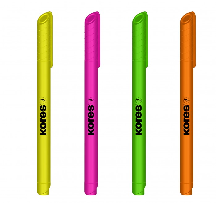 Text marker KORES HIGH LINER FINE 4-color set