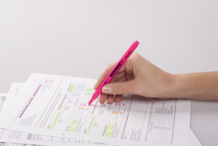 Text marker KORES HIGH LINER FINE 4-color set