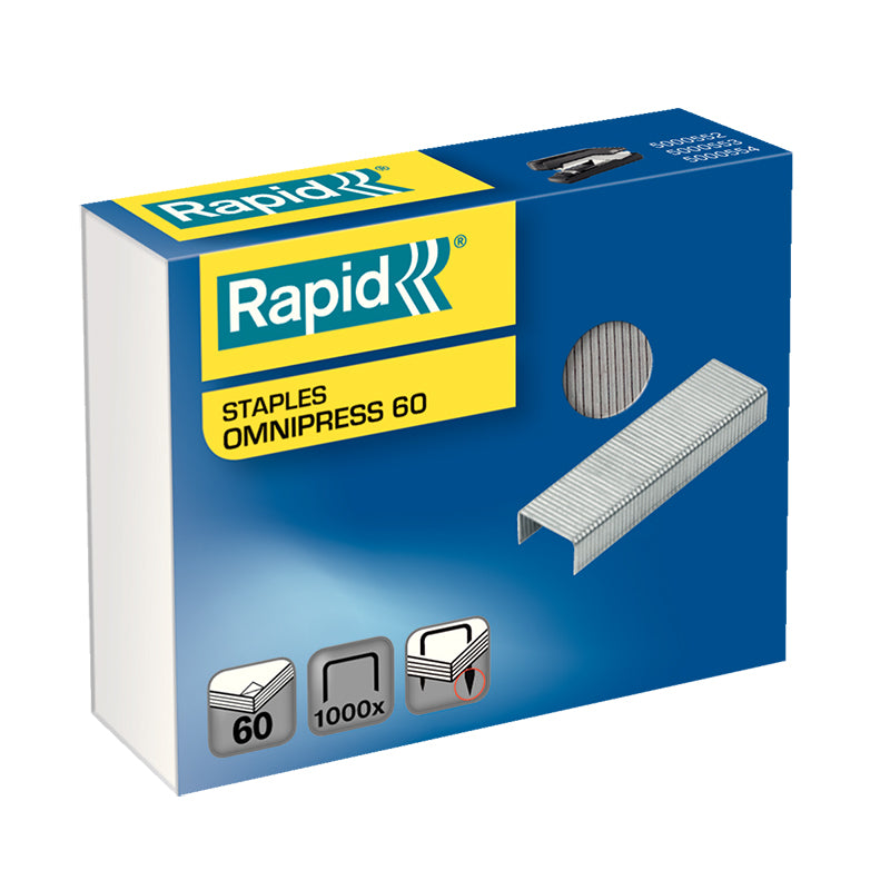 Staples Rapid Omnipress 60 Staples, (box of 1000 pcs.)