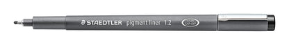 Vienkartinis rašiklis STAEDTLER PIGMENT LINER, 1,2 mm, juodas rašalas