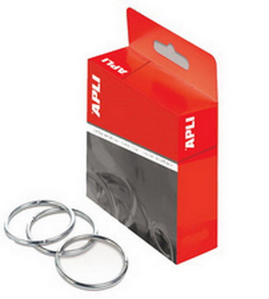 Metal rings for keys APLI, diameter - 25 mm, (pack of 20 pcs.)