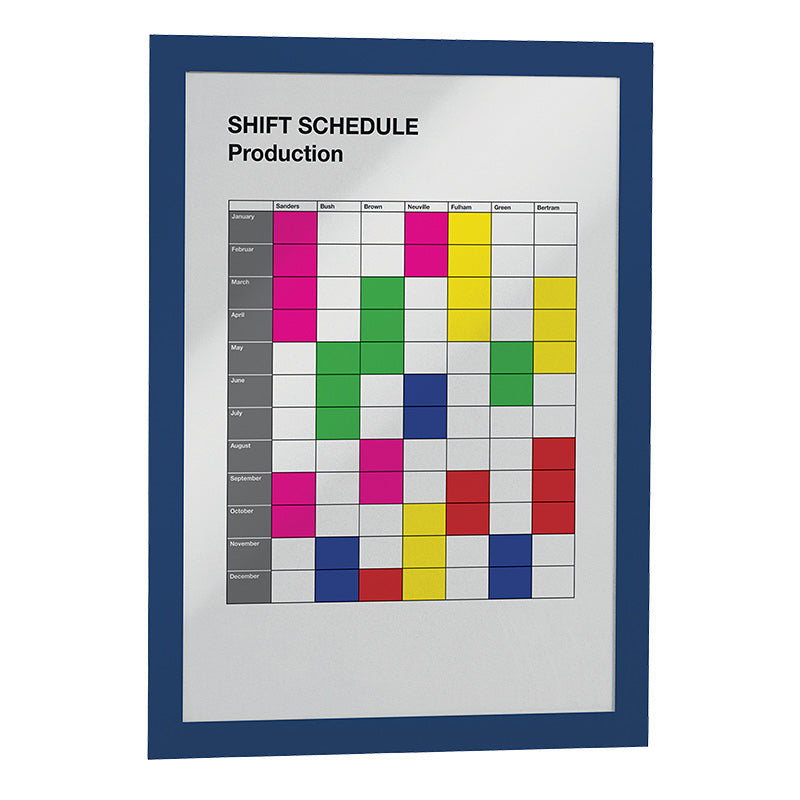 Rėmelis dokumentams DURABLE DURAFRAME® A4, 2 vnt./pak., tamsiai mėlynas