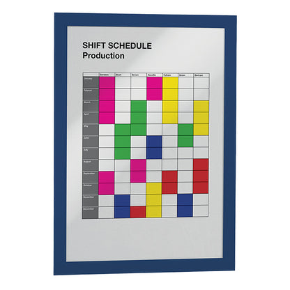 Rėmelis dokumentams DURABLE DURAFRAME® A4, 2 vnt./pak., tamsiai mėlynas