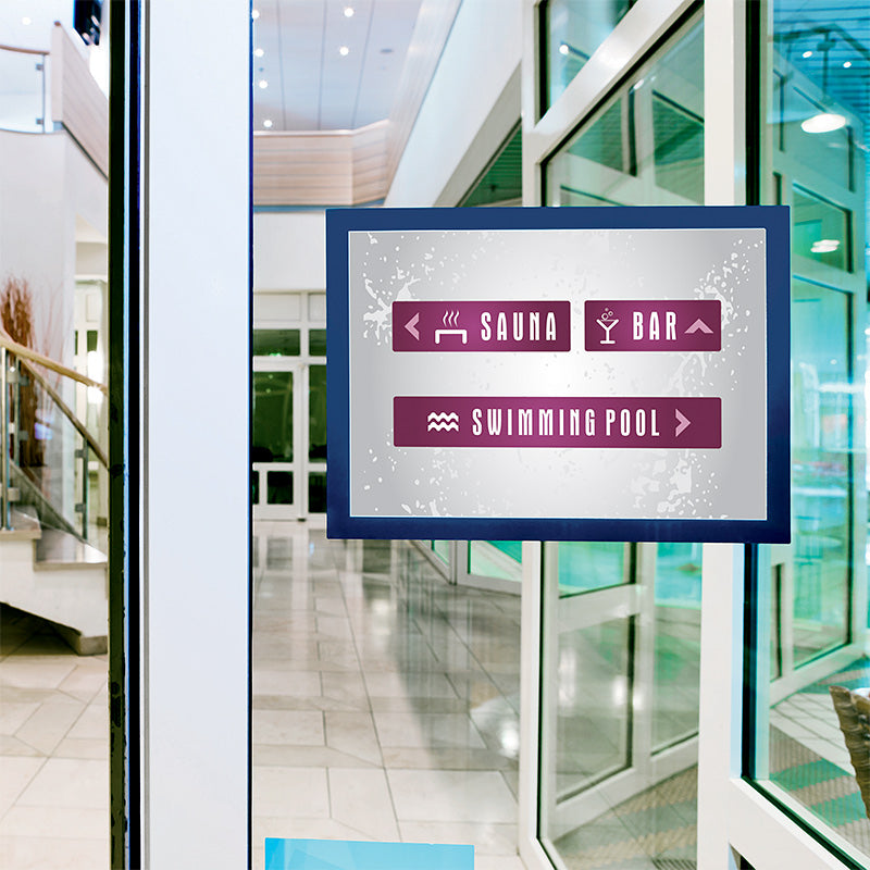 Rėmelis dokumentams DURABLE DURAFRAME® A4, 2 vnt./pak., tamsiai mėlynas