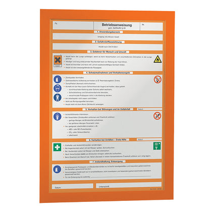 Rėmelis dokumentams DURABLE DURAFRAME® A4, 2 vnt./pak., oranžinis