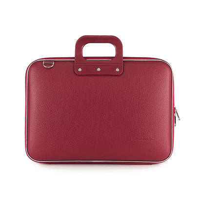Computer bag BOMBATA Classic 15, burgundy red color.