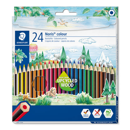 Colored pencils STAEDTLER NORIS COLOUR 185, 24 colors