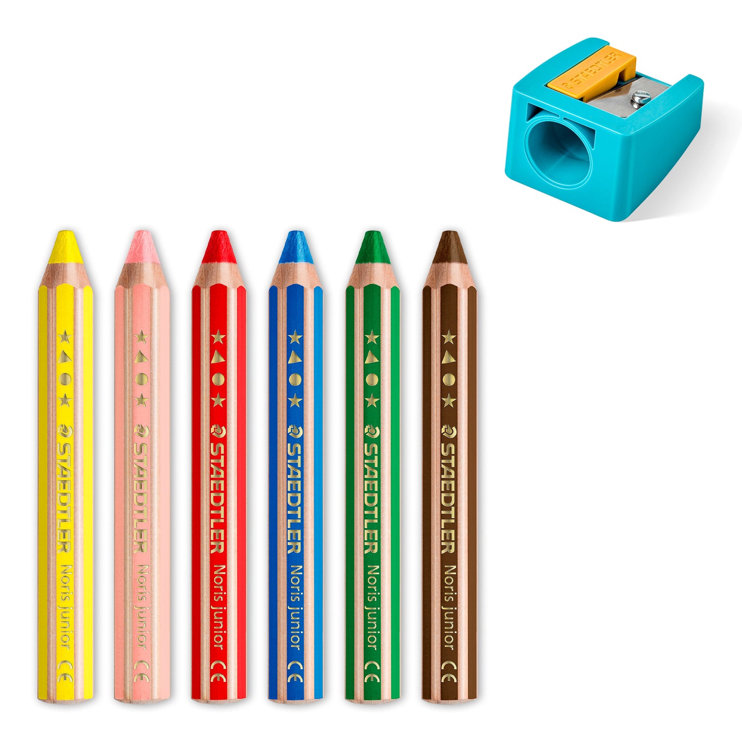 STAEDTLER Buddy 3in1 colored pencils, 6 colors