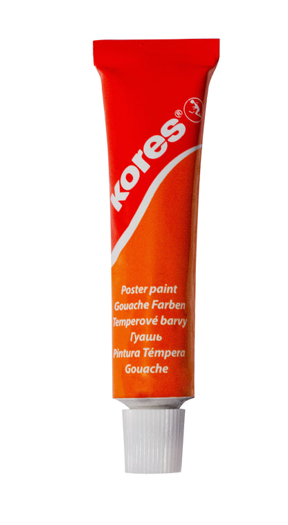 Tempera dažai KORES, 12 ml tubelėse, 12 spalvų rinkinys