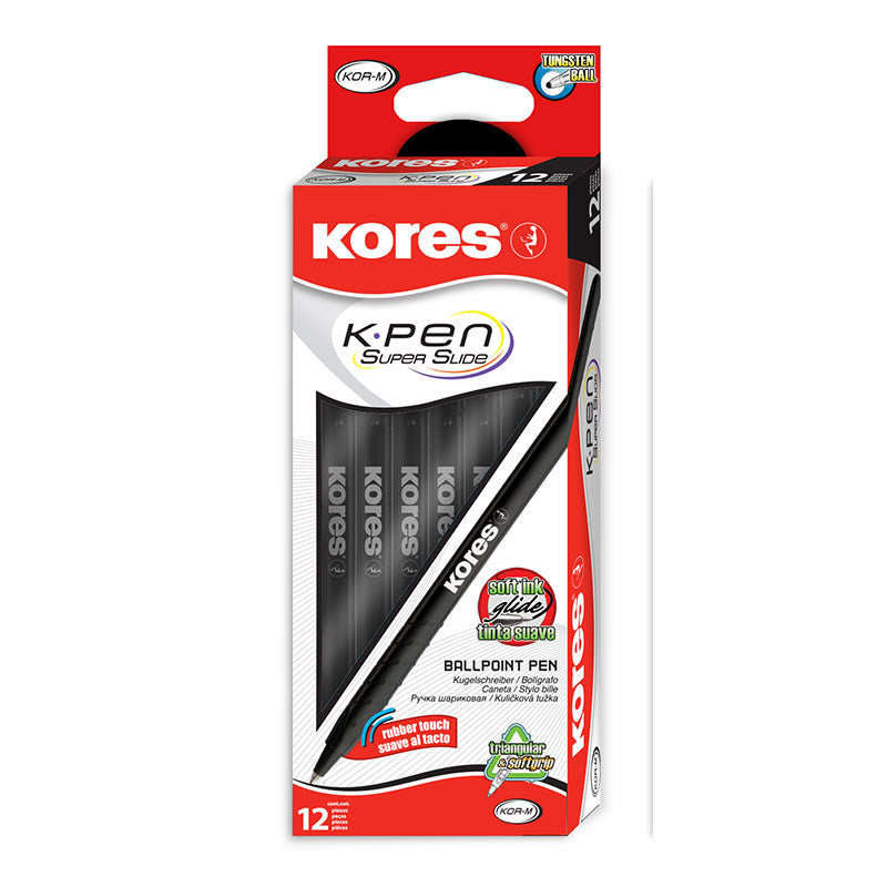 Tušinukas KORES KOR-M, 1,0 mm, juoda sp.