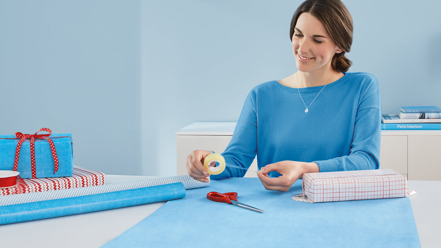 Transparent adhesive tape TESA Standard 15mm x 10m, 10pcs.