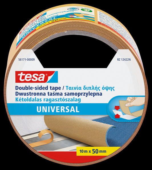 Universali dvipusė lipni juosta TESA, 50mm x 10m