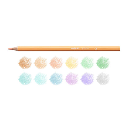 Colored pencils CARIOCA, pastel colors, 12 pcs.