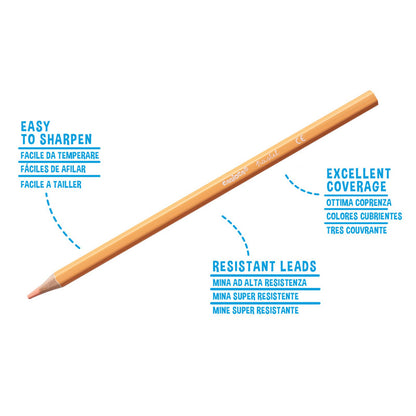 Colored pencils CARIOCA, pastel colors, 12 pcs.