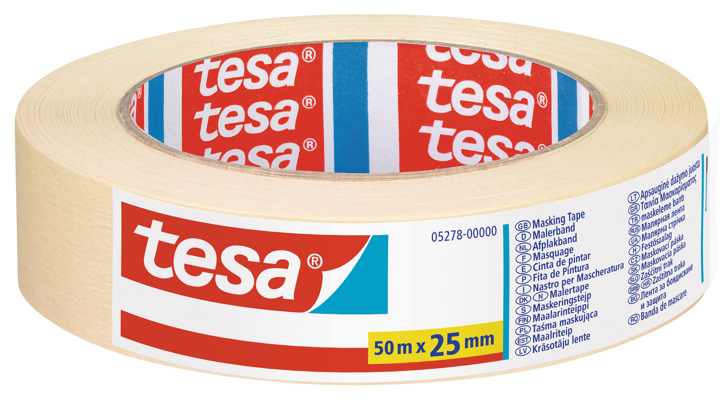 TESA masking tape, 25mm x 50m
