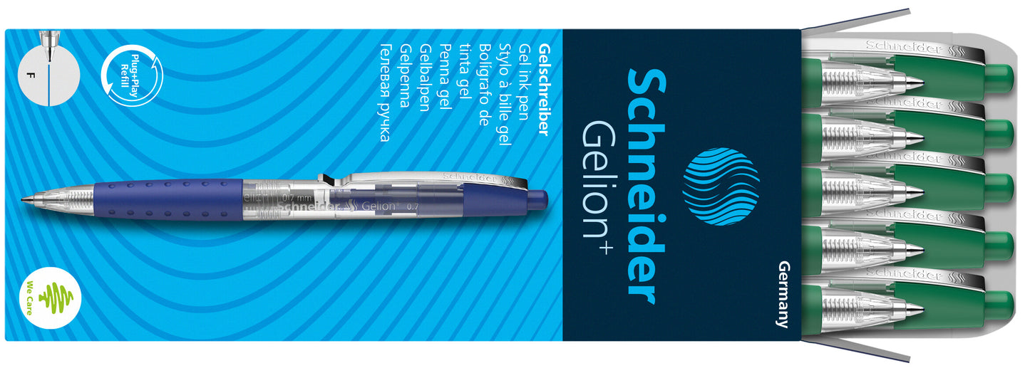 Automatinis rašiklis SCHNEIDER GELION 1, 0,7/0,4 mm, žalia