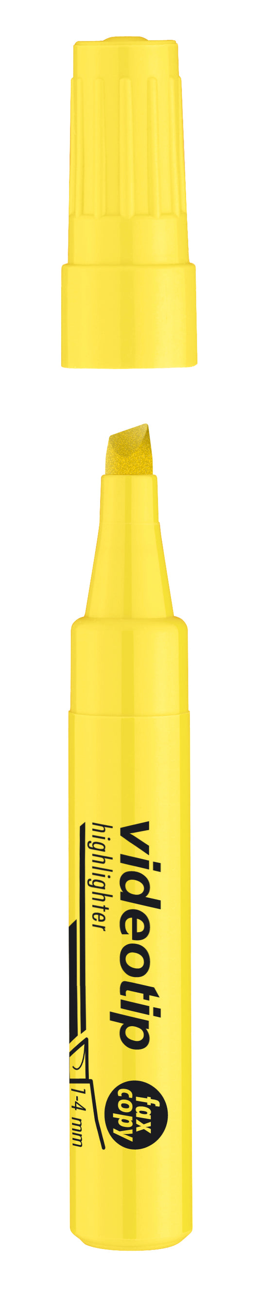 Text marker ICO VIDEOTIP, 1-4mm, yellow