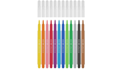 Flomasteriai ICO, antibakteriniai, 12 spalvų