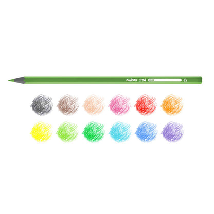 Colored pencils CARIOCA TITA ECOFAMILY, 12 pcs.