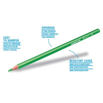 Spalvoti pieštukai CARIOCA TITA, tribriauniai, 12 spalvų