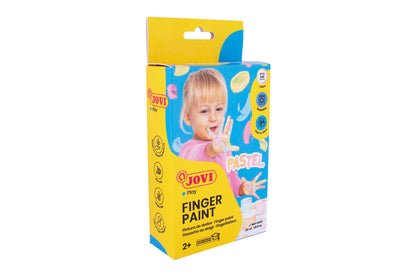 Dažai piešti pirštais JOVI, 35 ml, 5 pastelinės spalvos