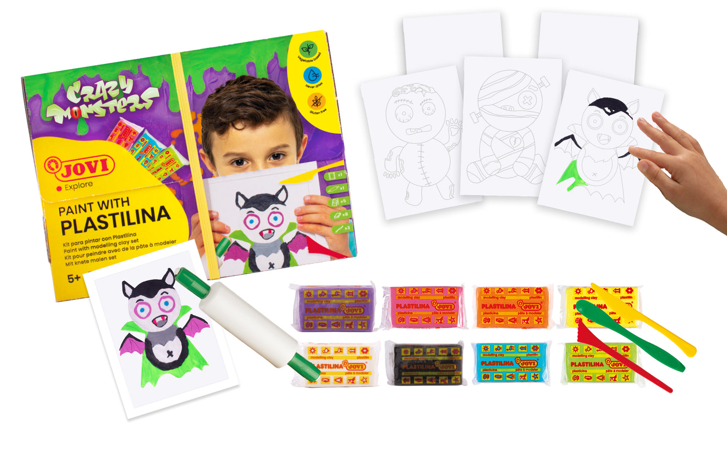 JOVI Cool Candy Coloring Set, 6 pcs. set, with accessories