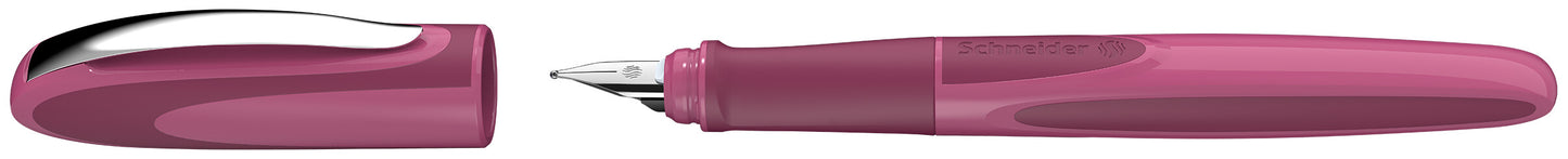 Fountain pen SCHNEIDER RAY, 0.7mm, raspberry colored barrel, blue ink