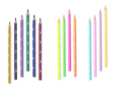 Spalvoti pieštukai KORES KOLORES STYLE, tribriauniai, 3mm, 15 spalvų (2 metalizuotos spalvos ir 1 neoninė)