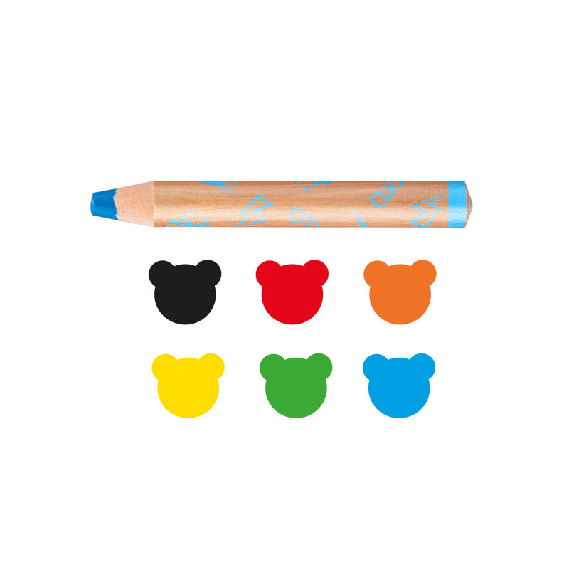 Crayons for toddlers CARIOCA Baby 3in1 1+, 6 pcs.