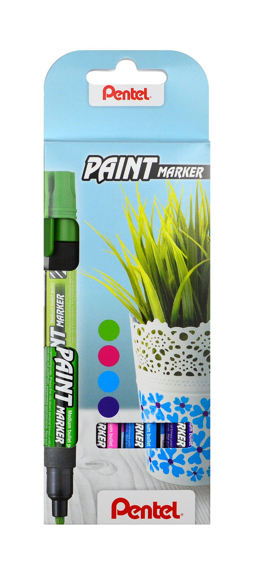 Permanent marker set PENTEL, 4 mm, 4 pcs.