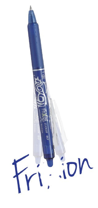 Trinamasis rašiklis PILOT FRIXION, 0,7mm, mėlynas, blisteryje