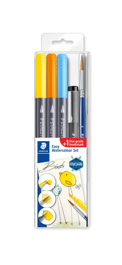 Creative set STAEDTLER 3001 STB5-1, 3 color markers, pen and brush