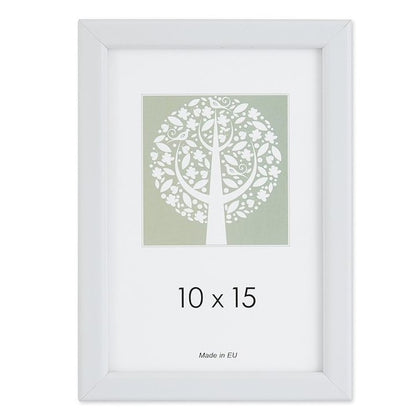 Photo frame, plastic, A5, 15 x 21 cm, white.