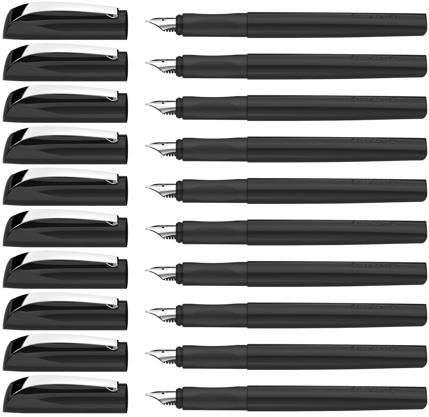 Plunksnakotis SCHNEIDER Ceod Classic M, dešiniarankiams ir kairiarankiams, juodos sp. korpusas