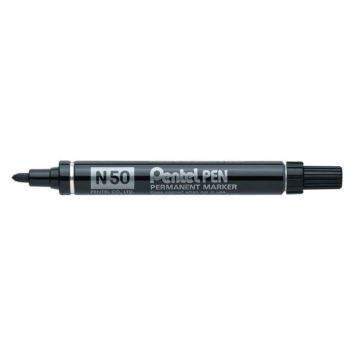 Permanent marker PENTEL N50, 2.0mm, black