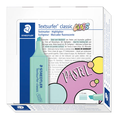 Text marker STAEDTLER TEXTSURFER 364, mint color.