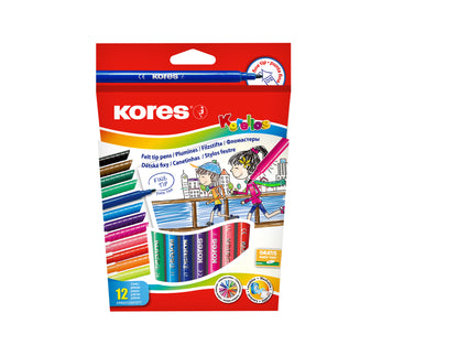 Flomasteriai KORELLOS 12 vnt.