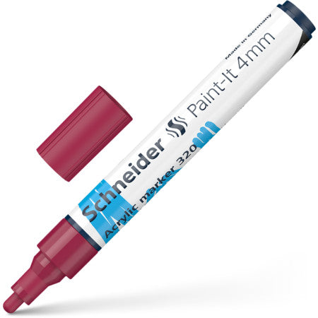 Acrylic marker SCHNEIDER Paint-it 320, 4 mm, burgundy