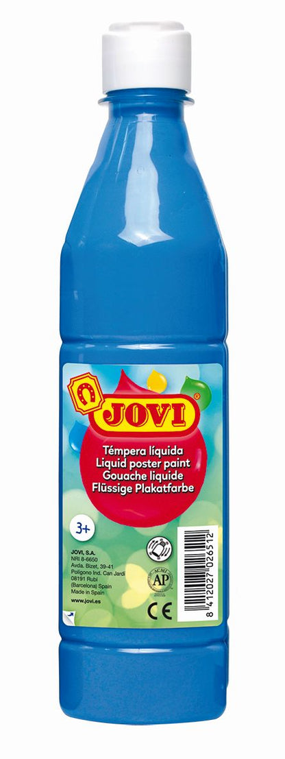 Tempera buteliuke JOVI 500 ml, mėlyna sp.