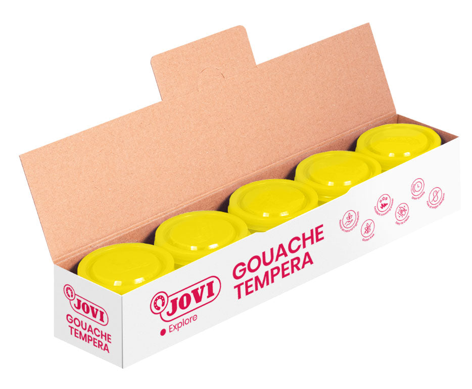 Guašas JOVI Scholar, 5vnt. po 35ml, geltonos sp.