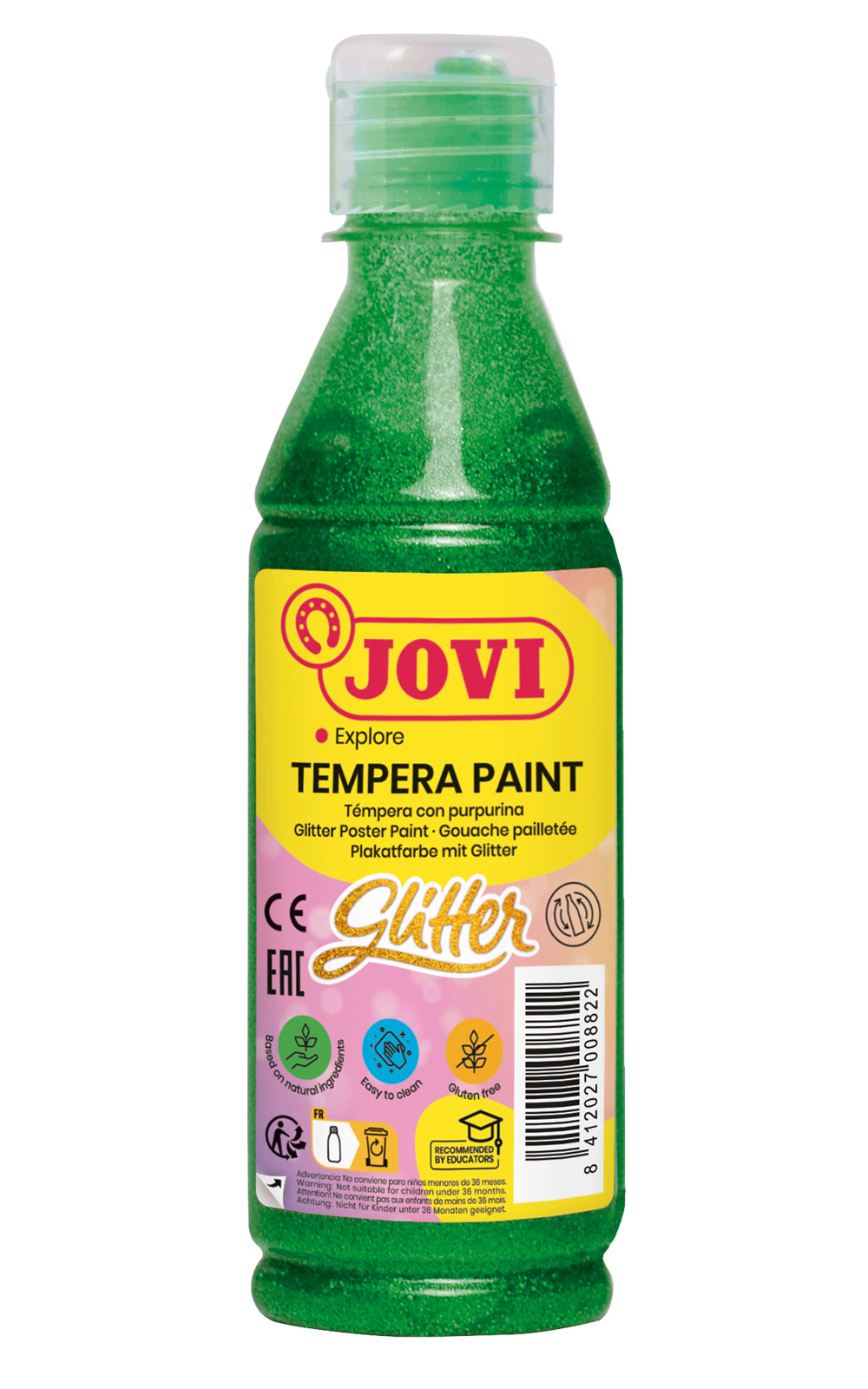 Tempera paint JOVI, 250ml, green, glossy
