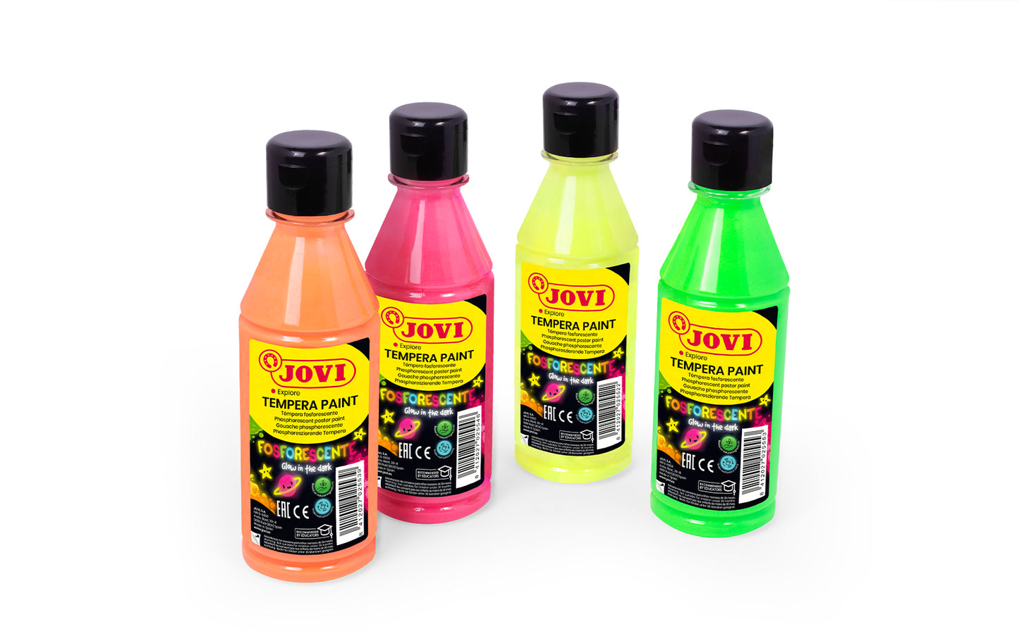 Tempera paint JOVI, 250ml, green, phosphorescent