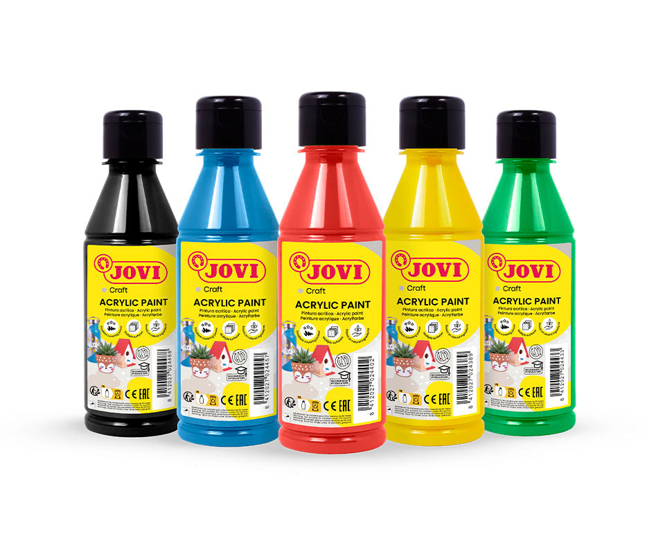 Acrylic paint JOVI, 250ml, white.