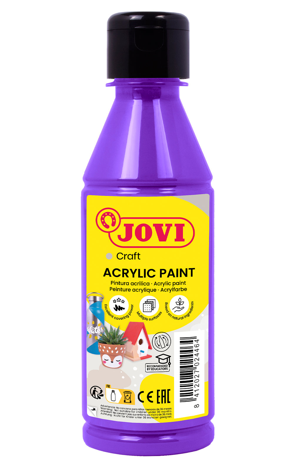 Acrylic paint JOVI, 250ml, purple