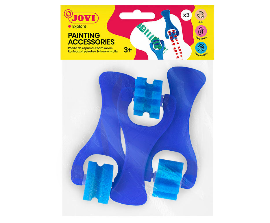 Kempinės JOVI, 3 vnt., mėlynos sp.